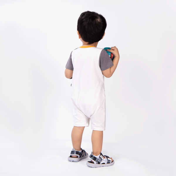 Bodysuit bé trai đùi Bst Cua sốt trứng muối Animo KK822024_518 (0-12M,Xám)
