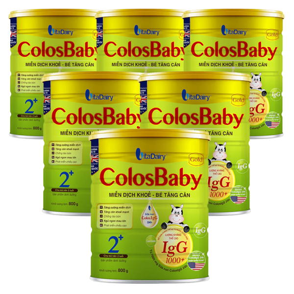 Combo 6 Sữa ColosBaby Gold 2+ 800g (Trên 2 tuổi)