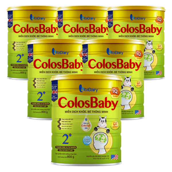 Combo 6 Sữa Colosbaby IQ Gold 2+ 800g (từ 2 tuổi)