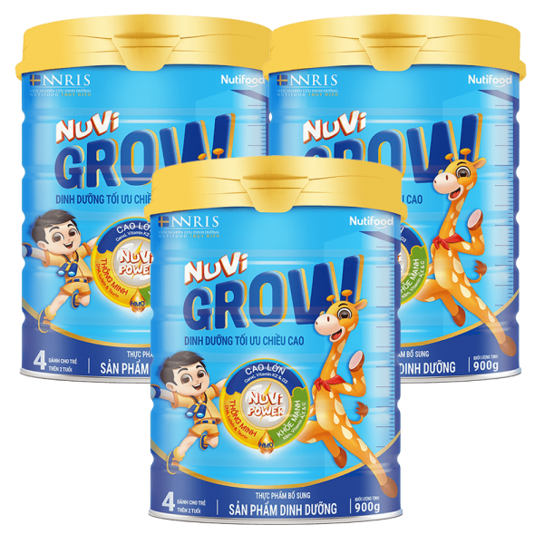 Combo 3 Sữa Nutifood Nuvi Grow 900g