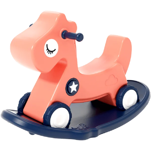 Ngựa bập bênh cao cấp có âm thanh chút chít Animo K055 (Hồng)