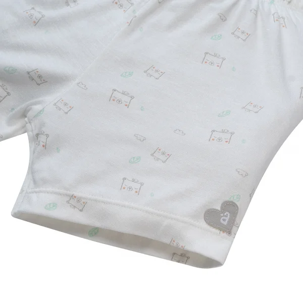 Bộ tính năng ngắn vải modal Animo VĐ522023 (0-24M,Xám)