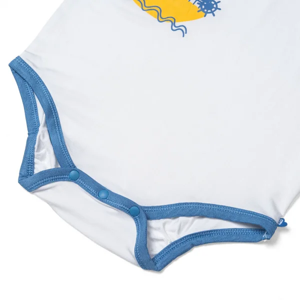 Bodysuit tính năng tam giác, vải modal BST Thiên Nga Animo BMC822081 (0-12M,Xanh)