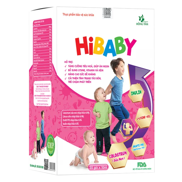 Thực phẩm bảo vệ sức khoẻ HiBABY (Hộp 20 gói stick 10ml)