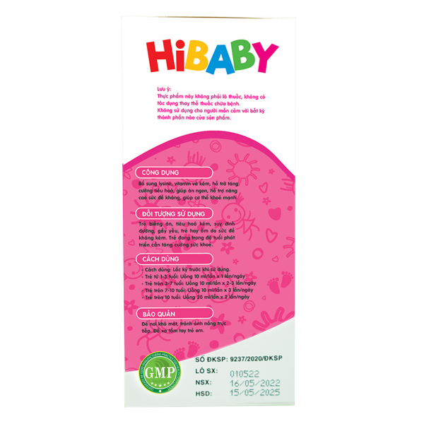 Thực phẩm bảo vệ sức khoẻ HiBABY (Hộp 20 gói stick 10ml)