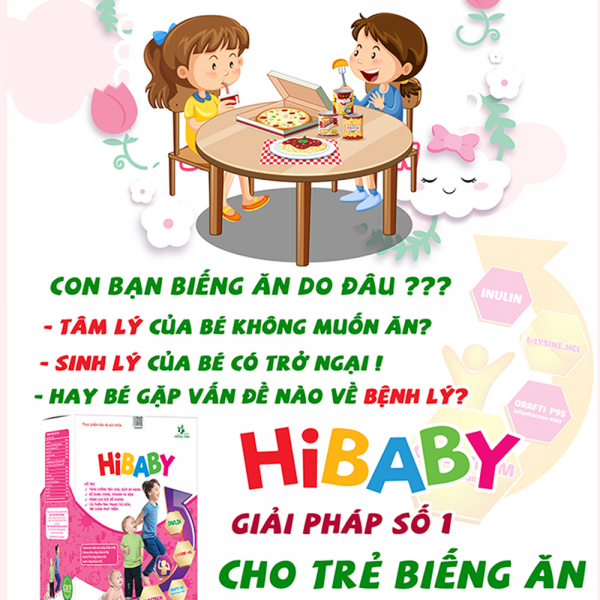 Thực phẩm bảo vệ sức khoẻ HiBABY (Hộp 20 gói stick 10ml)