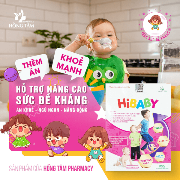 Thực phẩm bảo vệ sức khoẻ HiBABY (Hộp 20 gói stick 10ml)