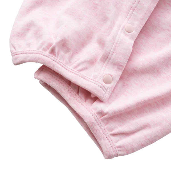 Bodysuit đông vải mỏng Bé mèo Animo VĐ822049 (0-12M,Hồng)