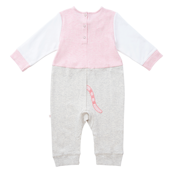 Bodysuit đông vải mỏng Bé mèo Animo VĐ822048 (0-12M,Hồng)