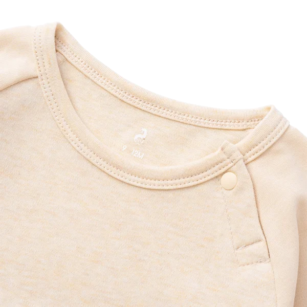 Bodysuit đông vải mỏng Bé thỏ Animo VĐ822054 (0-12M,Vàng)