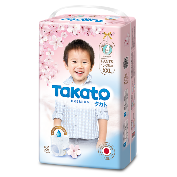 Combo 2 Tã quần Nhật Bản Takato siêu mềm mại (XXL, 56 miếng)