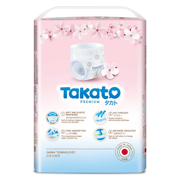 Combo 3 Tã quần Nhật Bản Takato siêu mềm mại (L, 68 miếng)