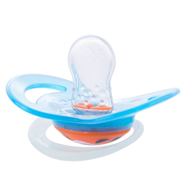 Ty ngậm chỉnh nha Nuby Silicone Ovan Xanh dương