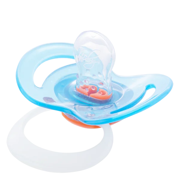 Ty ngậm chỉnh nha Nuby Silicone Ovan Xanh dương