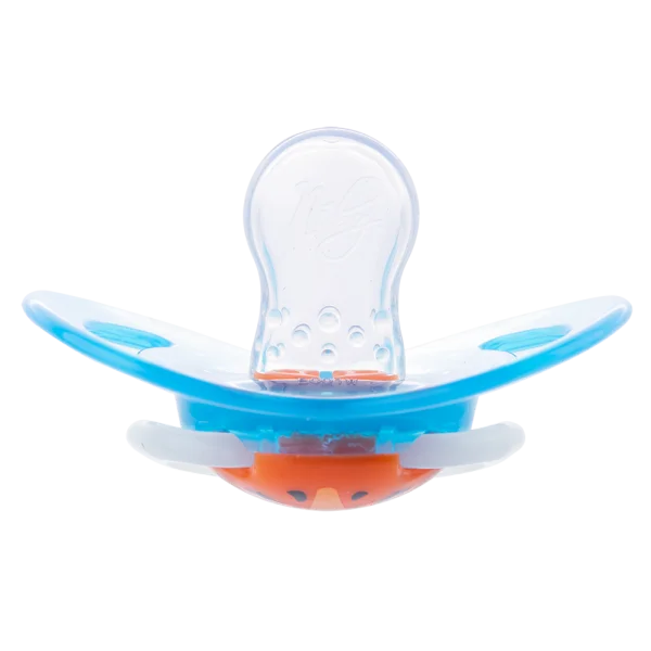 Ty ngậm chỉnh nha Nuby Silicone Ovan Xanh dương