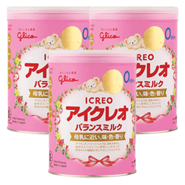 Combo 3 Sữa Glico Icreo số 0 800g (0-12 tháng)