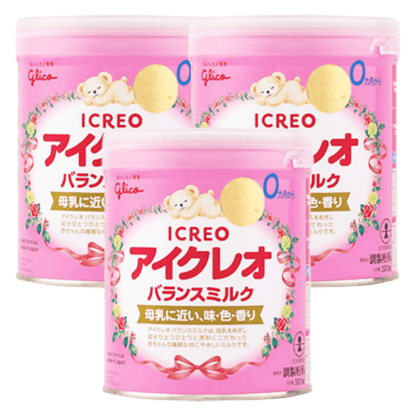 Combo 3 Sữa Glico Icreo số 0 320g (0-12 tháng)