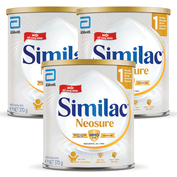 Combo 3 lon Sữa Similac Neosure 370g (0-12 tháng)