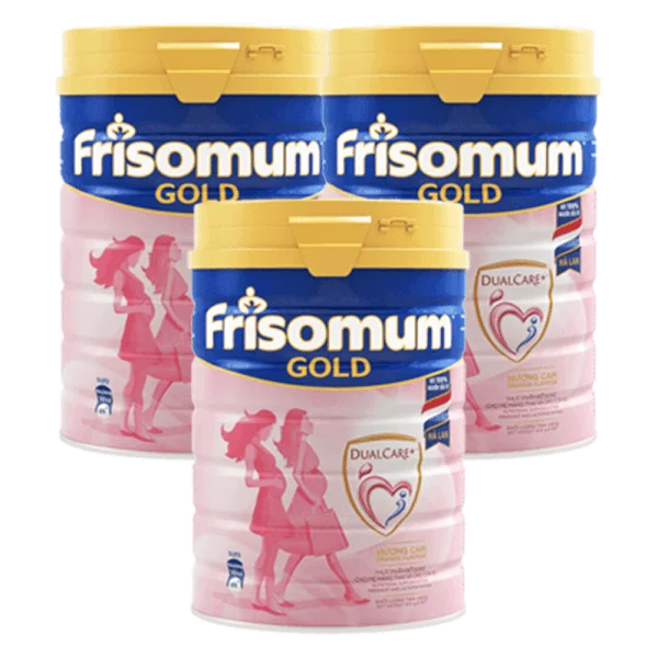 Combo 3 lon Sữa bầu Friso Mum Gold 400g hương cam