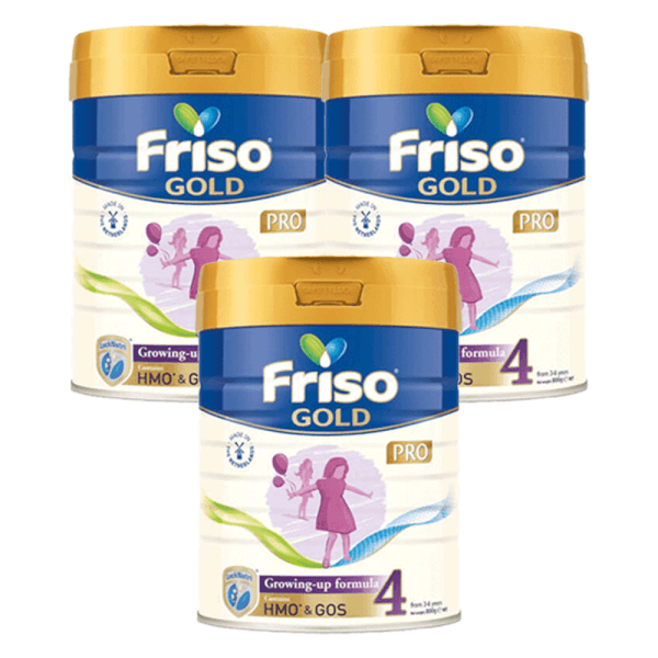 Combo 3 lon sữa Friso Gold Pro số 4, 800g (trên 3 tuổi)