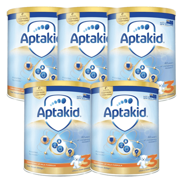 Combo 5 Thực phẩm bổ sung Aptakid số 3 900g (trên 2 tuổi)