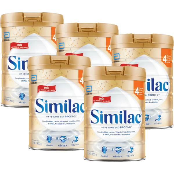 Combo 5 Sữa Similac 5G số 4 900g (2-6 tuổi)