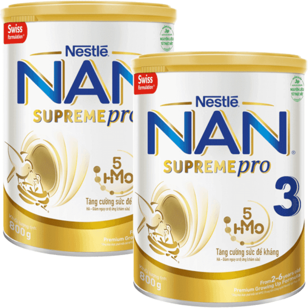 Combo 2 Sữa NAN SUPREME PRO số 3 800g (2-6 tuổi)