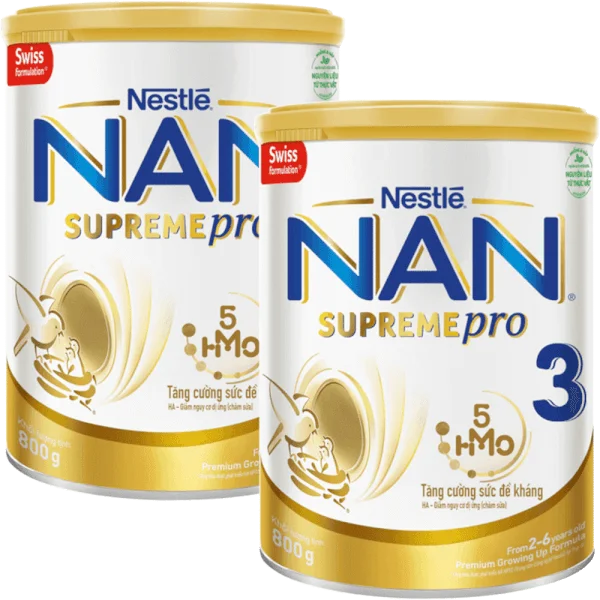 Combo 2 Sữa NAN SUPREME PRO số 3 800g (2-6 tuổi)