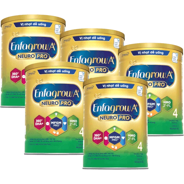Combo 5 Sữa Enfagrow A+ số 4 830g (2-6 tuổi) 2Flex