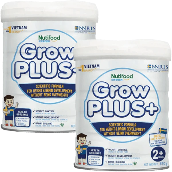Combo 2 Sữa GrowPLUS+ Trắng, 2 tuổi, 850G