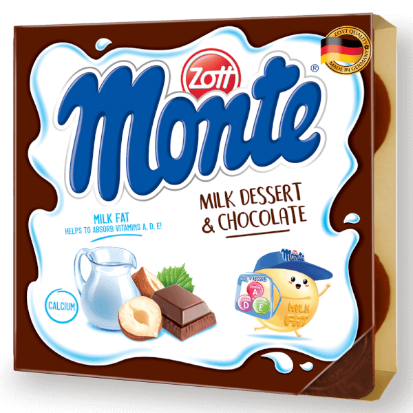 Váng sữa Zott Monte hương Sô cô la 4x55g