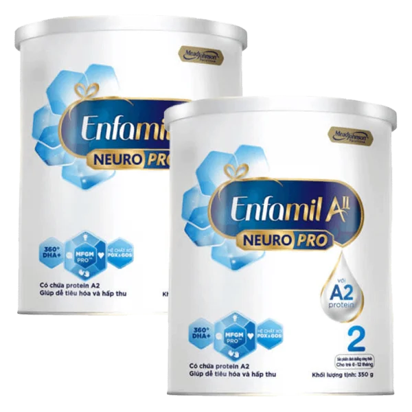 Combo 2 Enfamil AII NeuroPro 2 Follow Up Formula, 6-12 tháng tuổi, 350G