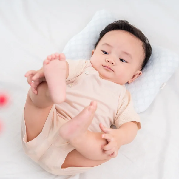 Bộ sơ sinh tính năng ngắn, vải lưới Animo I0322016 (0-12M,Beige)