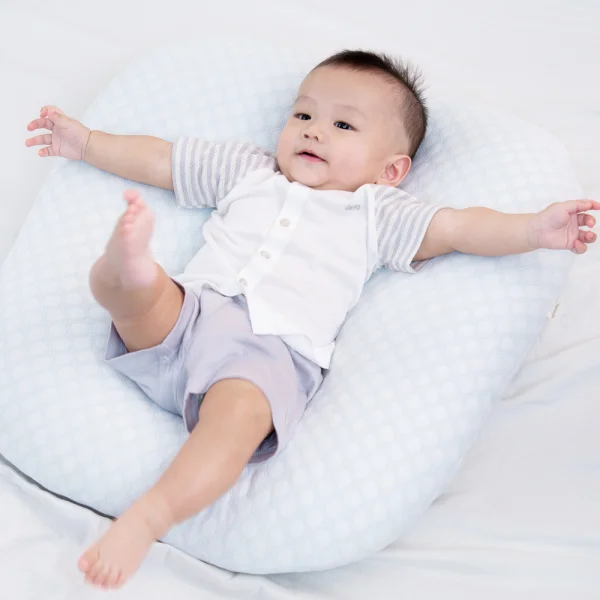 Bộ sơ sinh tính năng ngắn, vải lưới Animo I0322021 (0-12M,Xám)