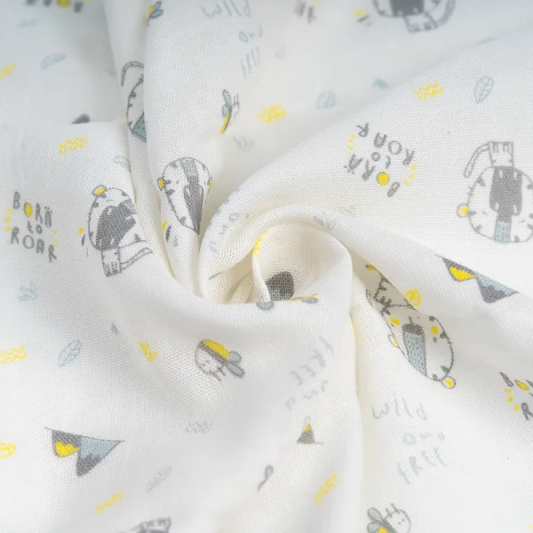 Khăn gạc tắm in hình Animo T2111_NBA007 (75x85cm,1 cái-Giao hoạ tiết ngẫu nhiên)