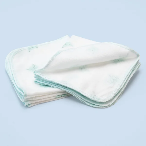 Khăn gạc in hình Animo T2111_NBA006 (25x26cm,5 cái-Giao hoạ tiết ngẫu nhiên)