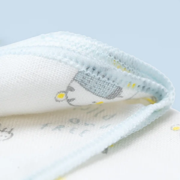 Khăn gạc in hình Animo T2111_NBA006 (25x26cm,5 cái-Giao hoạ tiết ngẫu nhiên)