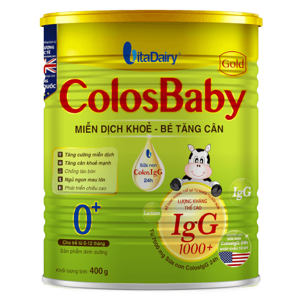 Sữa ColosBaby Gold 0+ 400g (0 - 12 tháng)