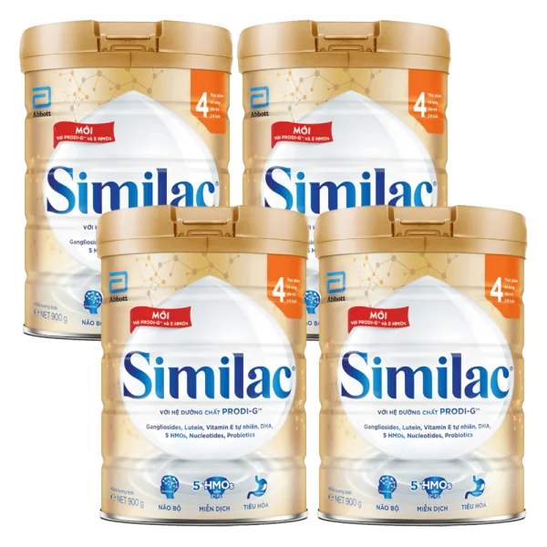 Combo 4 Sữa Similac Số 4 (2-6 tuổi) 900g