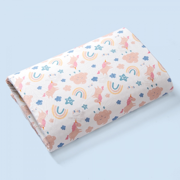 Nệm cao su thiên nhiên Dorufoam B2201_ĐP006 (60x110cm, Hồng)