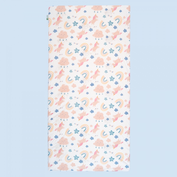 Nệm cao su thiên nhiên Dorufoam B2201_ĐP006 (60x110cm, Hồng)