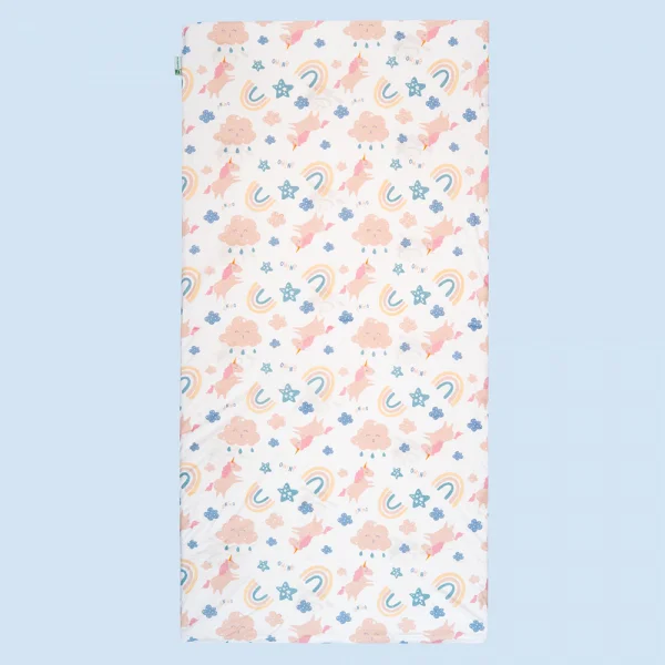 Nệm cao su thiên nhiên Dorufoam B2201_ĐP006 (60x110cm, Hồng)