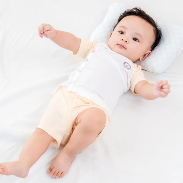 Bộ sơ sinh ngắn vải modal Animo I0122035 (0-24M,Vàng)