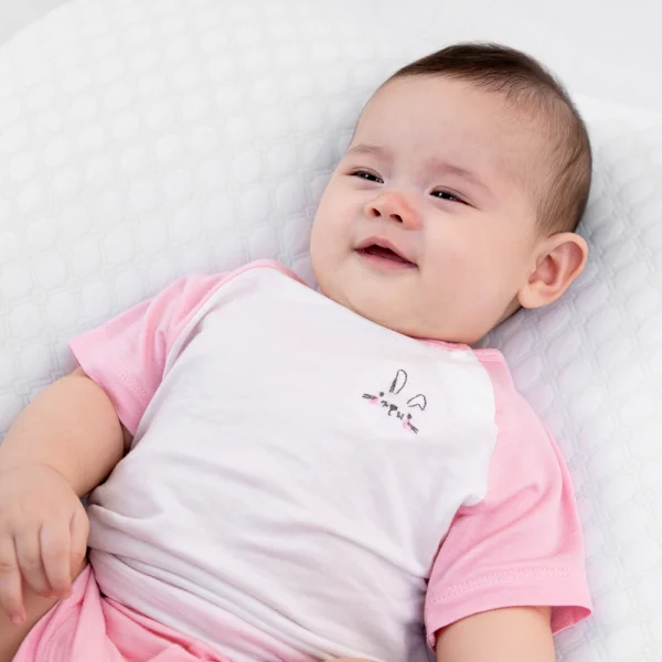 Bộ sơ sinh ngắn vải modal Animo I0122033 (0-24M,Hồng)