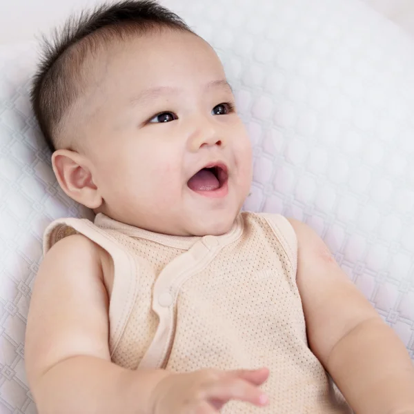 Bodysuit tính năng tam giác, vải lưới Animo I0322026 (0-12M,Beige,Giao mẫu ngẫu nhiên)