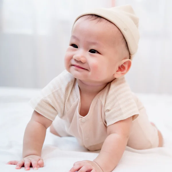 Bodysuit tính năng đùi, vải lưới Animo I0322032 (0-12M,Beige)