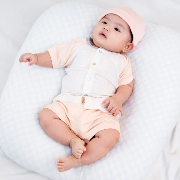 Bộ sơ sinh tính năng ngắn Chống muỗi Animo VĐ722015 (0-24M,Cam)