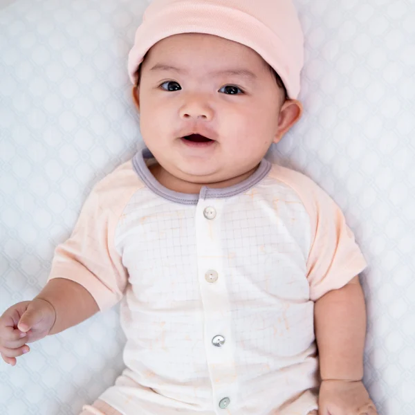 Bộ sơ sinh tính năng ngắn Chống muỗi Animo VĐ722015 (0-24M,Cam)