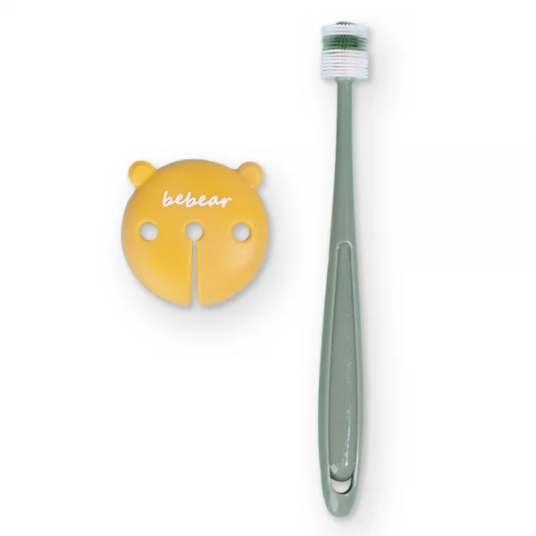 Bàn chải 360 độ kháng khuẩn Bebear (Xanh lá, BHK133)