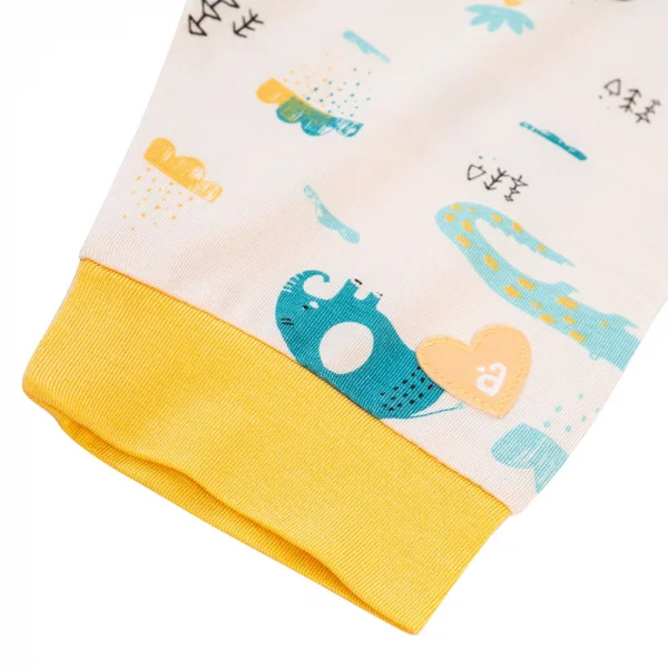 Bộ sơ sinh tính năng dài, vải modal BST Thiên Nga Animo BMC822077 (12-24M,Vàng)